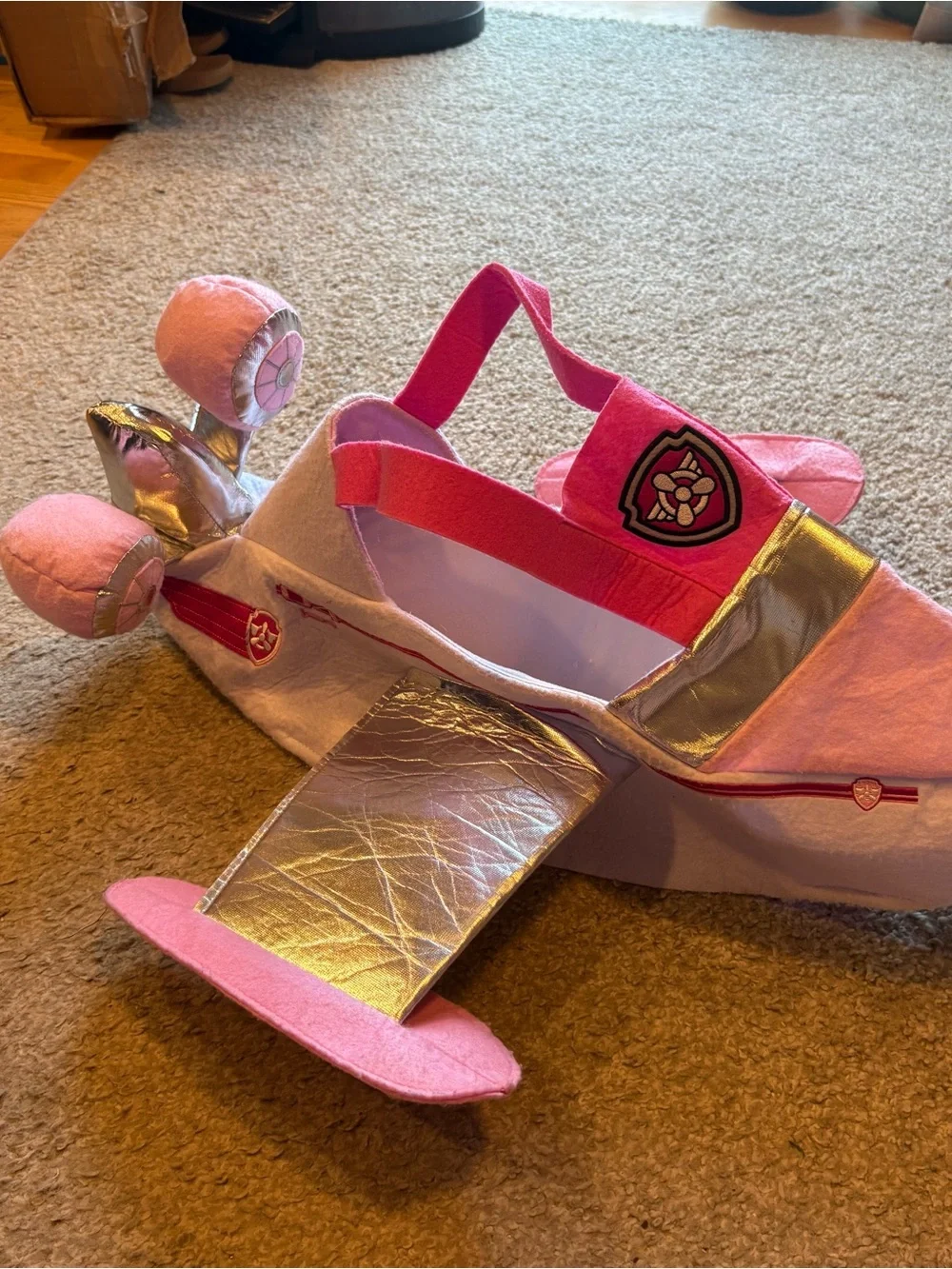 Pottery Barn Skye Paw Patrol Plane Ship Costume Airplane Halloween 3D Riding